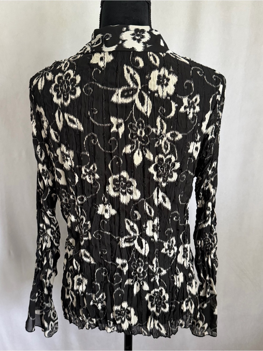 Clothing G By Notations Blouse Womens M Floral Ruffle Bell Sleeve Whimsigoth - Picture 2 of 8